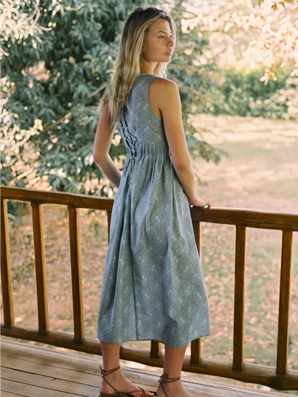 Christy Dawn Allegra Dress in Pansy Blue - Picture 3 of 7